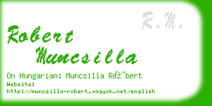 robert muncsilla business card